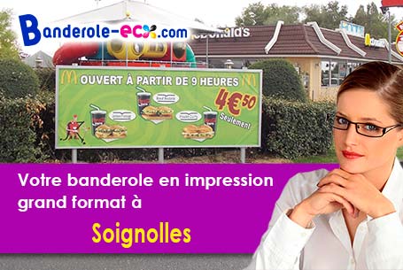 A Soignolles (Calvados/14190) recevez votre banderole publicitaire