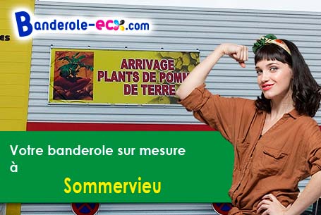 A Sommervieu (Calvados/14400) impression de banderole publicitaire