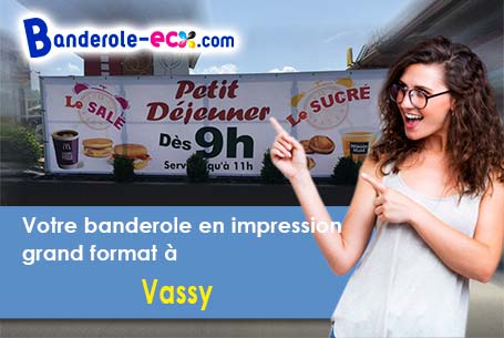 A Vassy (Calvados/14410) recevez votre banderole personnalisée