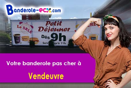 A Vendeuvre (Calvados/14170) recevez votre banderole publicitaire