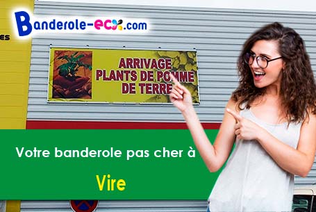 A Vire (Calvados/14500) recevez votre banderole pas cher