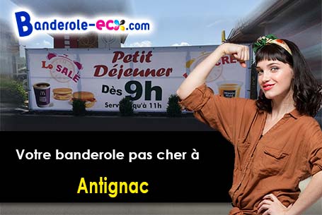 A Antignac (Cantal/15240) recevez votre banderole pas cher