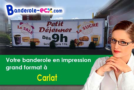 Impression de banderole personnalisée à Carlat (Cantal/15130)
