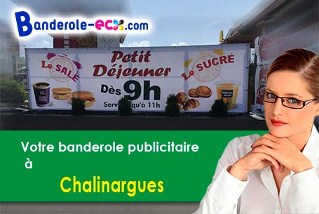 A Chalinargues (Cantal/15170) impression de banderole publicitaire