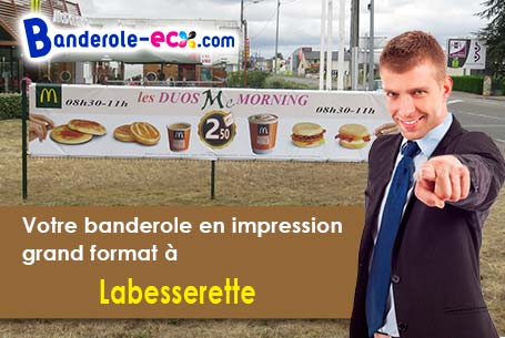 Recevez votre banderole publicitaire à Labesserette (Cantal/15120)