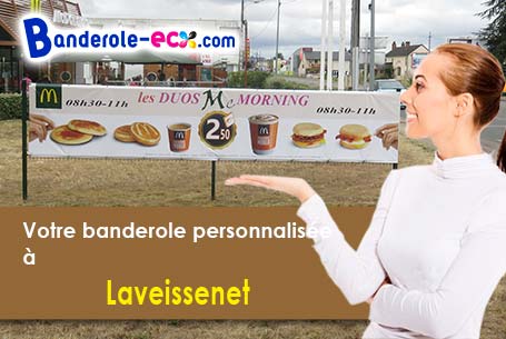 Recevez votre banderole personnalisée à Laveissenet (Cantal/15300)