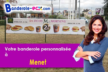 A Menet (Cantal/15400) recevez votre banderole pas cher