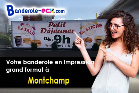 A Montchamp (Cantal/15100) recevez votre banderole publicitaire