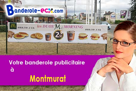 A Montmurat (Cantal/15600) impression de banderole pas cher