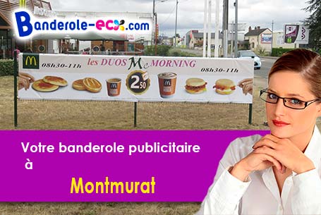 A Montmurat (Cantal/15600) impression de banderole pas cher