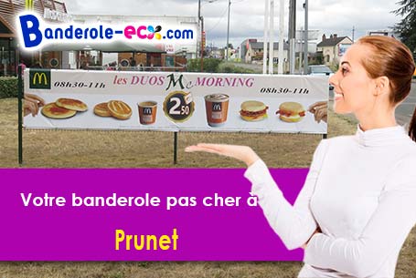 A Prunet (Cantal/15130) recevez votre banderole publicitaire