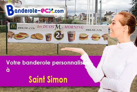 Recevez votre banderole pas cher à Saint-Simon (Cantal/15130)