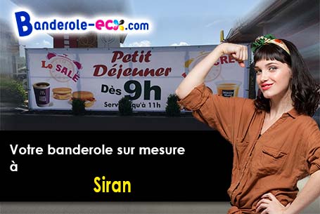 A Siran (Cantal/15150) recevez votre banderole publicitaire