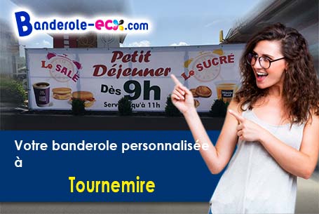 A Tournemire (Cantal/15310) impression de banderole publicitaire