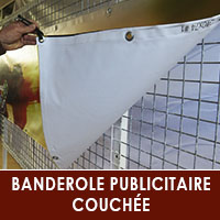 banderole couchée pour intérieur et extérieur