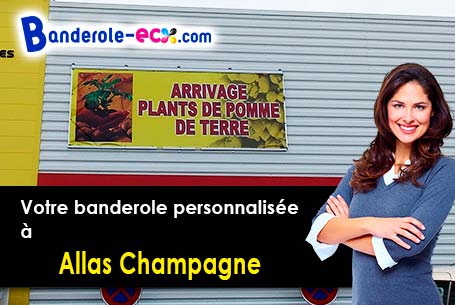 A Allas-Champagne (Charente-Maritime/17500) recevez votre banderole publicitaire