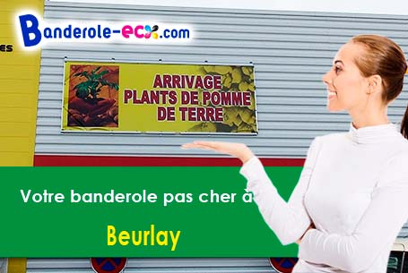 A Beurlay (Charente-Maritime/17250) recevez votre banderole personnalisée