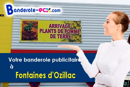 Impression de banderole publicitaire à Fontaines-d'Ozillac (Charente-Maritime/17500)