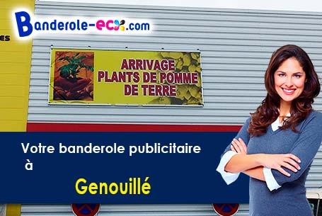 A Genouillé (Charente-Maritime/17430) impression de banderole publicitaire