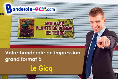 Recevez votre banderole pas cher à Le Gicq (Charente-Maritime/17160)