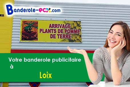 A Loix (Charente-Maritime/17111) recevez votre banderole publicitaire