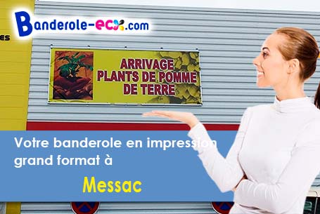 A Messac (Charente-Maritime/17130) impression de banderole publicitaire