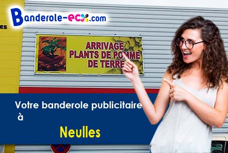 Recevez votre banderole personnalisée à Neulles (Charente-Maritime/17500)