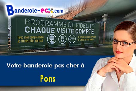 Recevez votre banderole personnalisée à Pons (Charente-Maritime/17800)