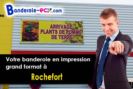 Recevez votre banderole pas cher à Rochefort (Charente-Maritime/17300)