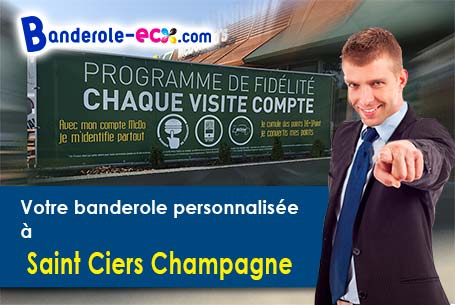 Impression de banderole publicitaire à Saint-Ciers-Champagne (Charente-Maritime/17520)