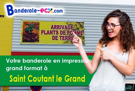 A Saint-Coutant-le-Grand (Charente-Maritime/17430) recevez votre banderole publicitaire