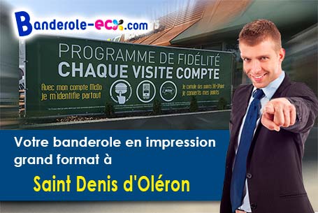 Recevez votre banderole pas cher à Saint-Denis-d'Oléron (Charente-Maritime/17650)