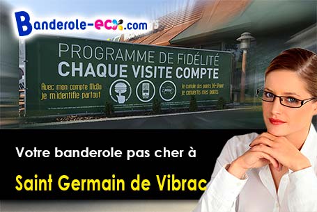 Recevez votre banderole pas cher à Saint-Germain-de-Vibrac (Charente-Maritime/17500)