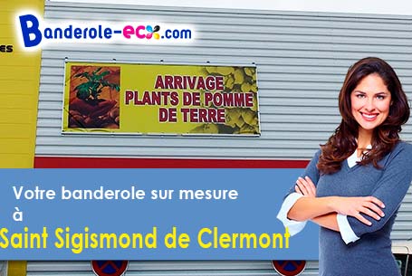 Recevez votre banderole publicitaire à Saint-Sigismond-de-Clermont (Charente-Maritime/17240)