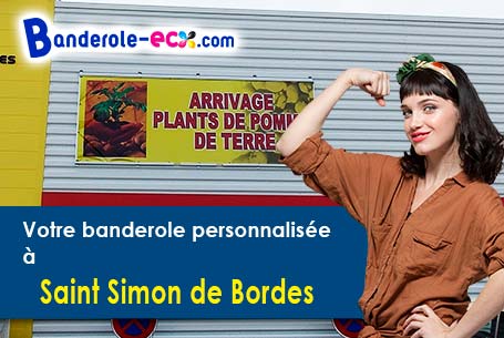 Recevez votre banderole pas cher à Saint-Simon-de-Bordes (Charente-Maritime/17500)