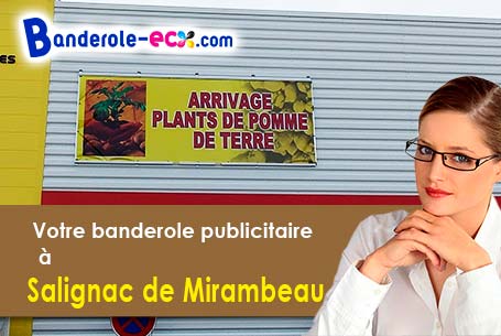 A Salignac-de-Mirambeau (Charente-Maritime/17130) impression de banderole publicitaire