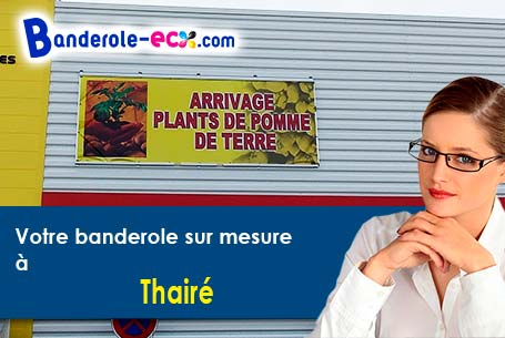 Recevez votre banderole pas cher à Thairé (Charente-Maritime/17290)