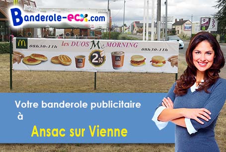 A Ansac-sur-Vienne (Charente/16500) impression de banderole publicitaire