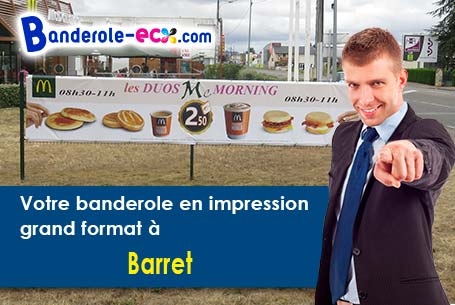 Recevez votre banderole personnalisée à Barret (Charente/16300)