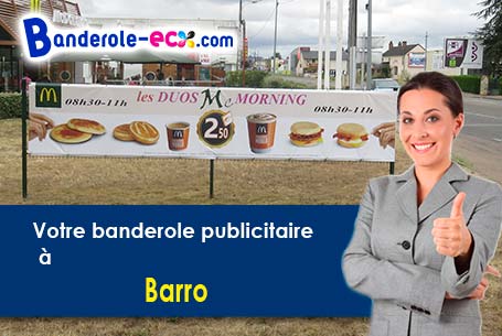 Recevez votre banderole publicitaire à Barro (Charente/16700)