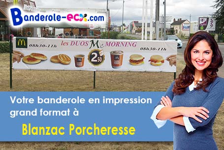 Impression de banderole personnalisée à Blanzac-Porcheresse (Charente/16250)