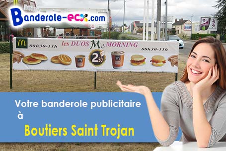 A Boutiers-Saint-Trojan (Charente/16100) recevez votre banderole pas cher