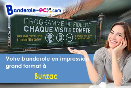 Recevez votre banderole personnalisée à Bunzac (Charente/16110)