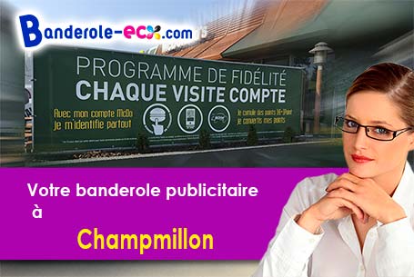 A Champmillon (Charente/16290) impression de banderole publicitaire