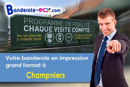 Recevez votre banderole pas cher à Champniers (Charente/16430)