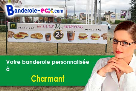 A Charmant (Charente/16320) recevez votre banderole publicitaire