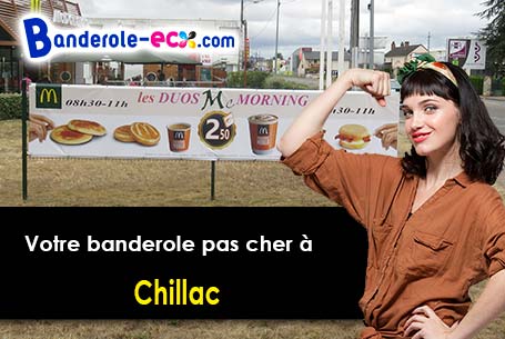 A Chillac (Charente/16480) recevez votre banderole publicitaire