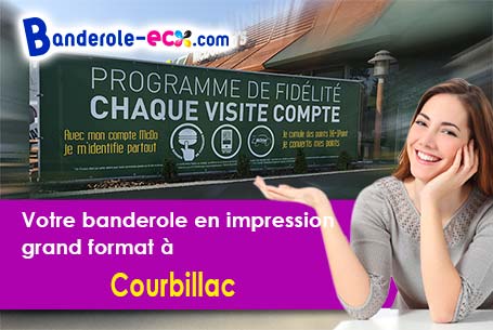 Recevez votre banderole personnalisée à Courbillac (Charente/16200)