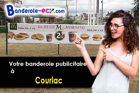 Recevez votre banderole publicitaire à Courlac (Charente/16210)