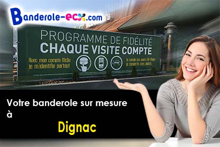 A Dignac (Charente/16410) impression de banderole publicitaire